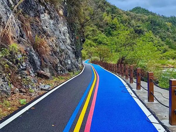越城彩色沥青道路
